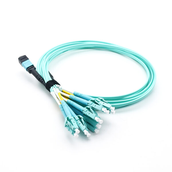Om3 12 Cores Mpo Female To 6x Lc Duplex Harness Cables Assemblies.