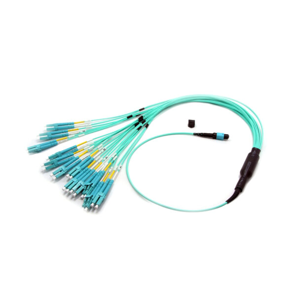 Om3 24 Cores Mtp® To 12x Lc Duplex Harness Cables Assemblies.
