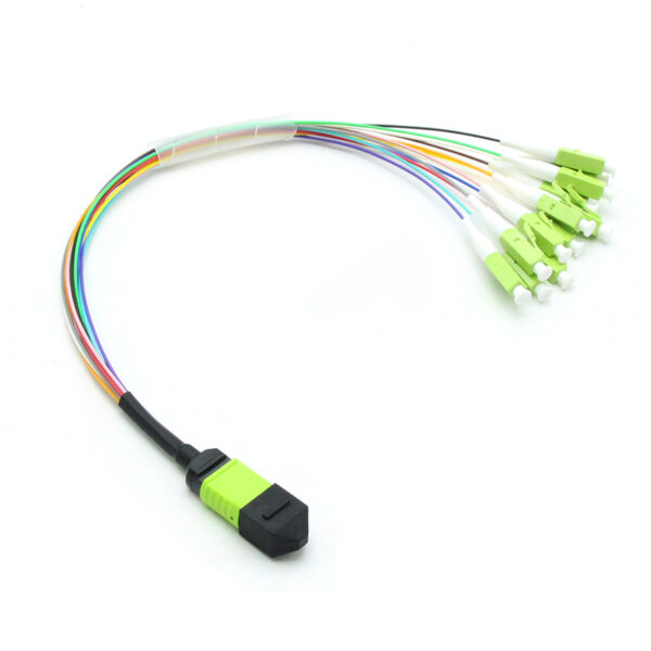 Om5 12f Mtp® (male) Lc Fan Out 0.9mm 30cm Cables