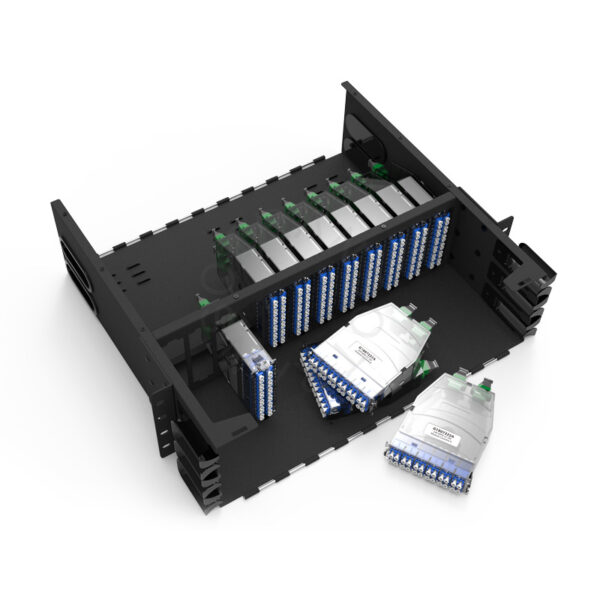 3u 288f 19' Uhd Mpo Lc Patch Panel With 12x Cassettes