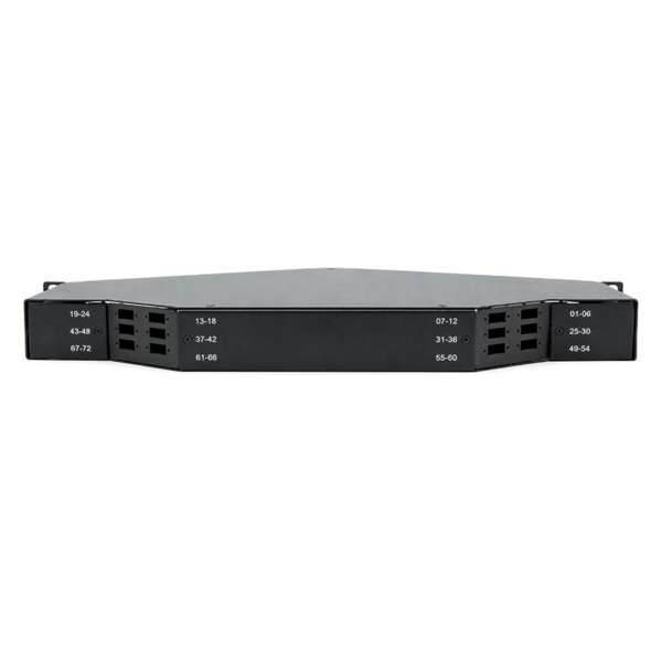 Uhd 144f 1u 19‘ Mpo&mtp Lc Angled Rack Mount Patch Panel Omc